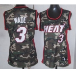 women nba miami heat #3 wade camo