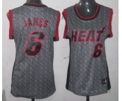 women nba miami heat #6 james grey[static fashion swingman]