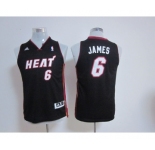 youth nba miami heat #6 james black[revolution 30 swingman]