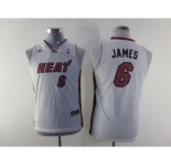 youth nba miami heat #6 james white[revolution 30 swingman]