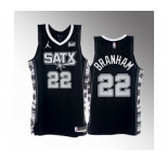 Men' San Antonio Spurs #22 Malaki Branham 2022-23 Black Stitched Jersey