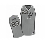 Men's Adidas San Antonio Spurs #23 Kevin Martin Swingman Silver Grey Alternate NBA Jersey