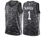 Men's Nike San Antonio Spurs #1 Lonnie Walker Swingman Camo NBA Jersey - City Edition