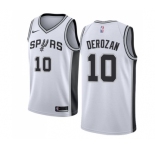 Men's Nike San Antonio Spurs #10 DeMar DeRozan Swingman White NBA Jersey - Association Edition