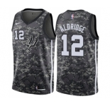 Men's Nike San Antonio Spurs #12 LaMarcus Aldridge Swingman Camo NBA Jersey - City Edition