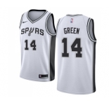 Men's Nike San Antonio Spurs #14 Danny Green Swingman White Home NBA Jersey - Association Edition