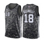 Men's Nike San Antonio Spurs #18 Marco Belinelli Authentic Camo NBA Jersey - City Edition