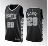 Men's San Antonio Spurs #29 Mamadi Diakite Black Statement Edition Stitched Basketball Jersey