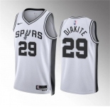 Men's San Antonio Spurs #29 Mamadi Diakite White Association Edition Stitched Basketball Jersey