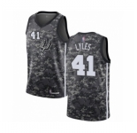 Men's San Antonio Spurs #41 Trey Lyles Authentic Camo Basketball Jersey - City Edition