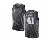 Men's San Antonio Spurs #41 Trey Lyles Authentic Camo Basketball Jersey - City Edition