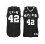 Men's San Antonio Spurs #42 Davis Bertans adidas Black Player Swingman Jersey