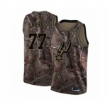 Men's San Antonio Spurs #77 DeMarre Carroll Swingman Camo Realtree Collection Basketball Jersey