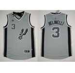 NBA San Antonio Spurs #3 Marco Belinelli Grey Alternate Stitched Jerseys