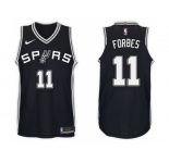 Nike NBA San Antonio Spurs #11 Bryn Forbes Jersey 2017-18 New Season Black Jersey