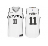 Nike NBA San Antonio Spurs #11 Bryn Forbes Jersey 2017-18 New Season White Jersey