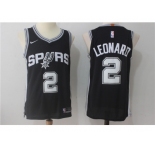 Nike NBA San Antonio Spurs #2 Kawhi Leonard Jersey 2017-18 New Season Black Jersey