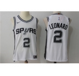 Nike NBA San Antonio Spurs #2 Kawhi Leonard Jersey 2017-18 New Season White Jersey