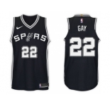 Nike NBA San Antonio Spurs #22 Rudy Gay Jersey 2017-18 New Season Black Jersey