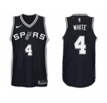 Nike NBA San Antonio Spurs #4 Derrick White Jersey 2017-18 New Season Black Jersey