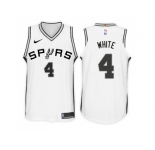 Nike NBA San Antonio Spurs #4 Derrick White Jersey 2017-18 New Season White Jersey