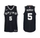 Nike NBA San Antonio Spurs #5 Dejounte Murray Jersey 2017-18 New Season Black Jersey