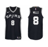 Nike NBA San Antonio Spurs #8 Patty Mills Jersey 2017-18 New Season Black Jersey