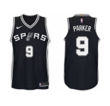 Nike NBA San Antonio Spurs #9 Tony Parker Jersey 2017-18 New Season Black Jersey