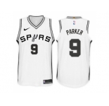 Nike NBA San Antonio Spurs #9 Tony Parker Jersey 2017-18 New Season White Jersey