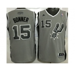 San Antonio Spurs #15 Matt Bonner Grey Stitched NBA Jersey