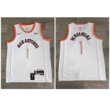 Spurs #1 Victor Wembanyama White Nike 2023-24 City Edition Swingman Jersey