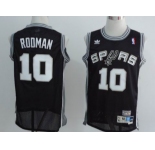 nba san antonio spurs #10 rodman black[swingman