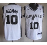 nba san antonio spurs #10 rodman white[revolution 30 swingman]