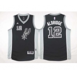 nba san antonio spurs #12 aldridge black[2016 new]