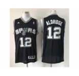 nba san antonio spurs #12 aldridge black[revolution 30 swingman]