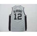 nba san antonio spurs #12 aldridge grey[2015 new]