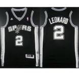 nba san antonio spurs #2 leonard black[revolution 30 swingman]
