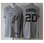 nba san antonio spurs #20 ginobili grey[revolution 30 swingman]