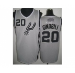 nba san antonio spurs #20 ginobili grey[revolution 30]
