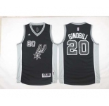 nba san antonio spurs #20 manu black[2016 new]