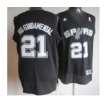 nba san antonio spurs #21 bigfundamental black[revolution 30 swingman]