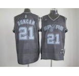 nba san antonio spurs #21 duncan black grey[2012]