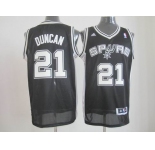 nba san antonio spurs #21 tim duncan black[revolution 30 swingman]