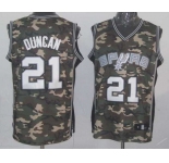 nba san antonio spurs #21 tim duncan camo