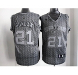 nba san antonio spurs #21 tim duncan grey[static fashion swingman]