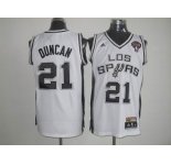nba san antonio spurs #21 tim duncan white[latin night]