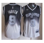 nba san antonio spurs #9 tony parker black-grey[limited]