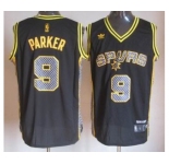 nba san antonio spurs #9 tony parker black[2013 new]