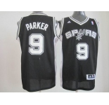nba san antonio spurs #9 tony parker black[revolution 30 swingman]