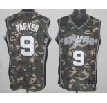 nba san antonio spurs #9 tony parker camo